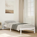 vidaXL fehér tömör fenyő extra hosszú ágykeret matrac nélkül 90x220 cm
