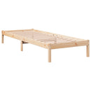 vidaXL tömör fenyőfa extra hosszú ágykeret matrac nélkül 100 x 220 cm