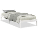 vidaXL fehér tömör fenyő extra hosszú ágykeret matrac nélkül 100x220cm
