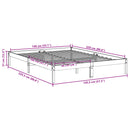 vidaXL fehér tömör fenyő extra hosszú ágykeret matrac nélkül 140x220cm