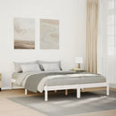 vidaXL fehér tömör fenyő extra hosszú ágykeret matrac nélkül 140x220cm