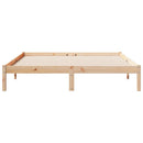 vidaXL tömör fenyőfa extra hosszú ágykeret matrac nélkül 160 x 220 cm