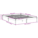vidaXL tömör fenyőfa extra hosszú ágykeret matrac nélkül 160 x 220 cm