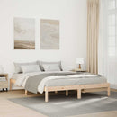 vidaXL tömör fenyőfa extra hosszú ágykeret matrac nélkül 160 x 220 cm