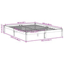 vidaXL fehér tömör fenyő extra hosszú ágykeret matrac nélkül 160x220cm