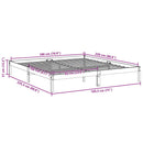 vidaXL tömör fenyőfa extra hosszú ágykeret matrac nélkül 180 x 220 cm