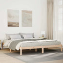 vidaXL tömör fenyőfa extra hosszú ágykeret matrac nélkül 180 x 220 cm