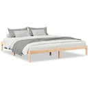 vidaXL tömör fenyőfa extra hosszú ágykeret matrac nélkül 200 x 220 cm