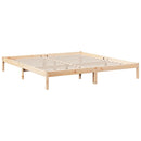 vidaXL tömör fenyőfa extra hosszú ágykeret matrac nélkül 200 x 220 cm