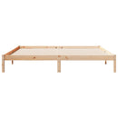 vidaXL tömör fenyőfa extra hosszú ágykeret matrac nélkül 200 x 220 cm