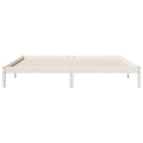vidaXL fehér tömör fenyő extra hosszú ágykeret matrac nélkül 200x220cm