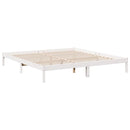 vidaXL fehér tömör fenyő extra hosszú ágykeret matrac nélkül 200x220cm