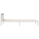 vidaXL fehér tömör fenyő extra hosszú ágykeret matrac nélkül 80x210 cm