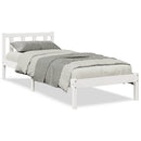 vidaXL fehér tömör fenyő extra hosszú ágykeret matrac nélkül 90x210 cm