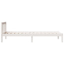 vidaXL fehér tömör fenyő extra hosszú ágykeret matrac nélkül 90x210 cm