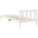 vidaXL fehér tömör fenyő extra hosszú ágykeret matrac nélkül 90x210 cm