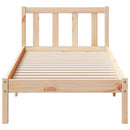 vidaXL tömör fenyőfa extra hosszú ágykeret matrac nélkül 100 x 210 cm