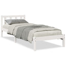 vidaXL fehér tömör fenyő extra hosszú ágykeret matrac nélkül 100x210cm