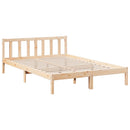 vidaXL tömör fenyőfa extra hosszú ágykeret matrac nélkül 160 x 210 cm