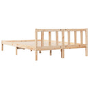 vidaXL tömör fenyőfa extra hosszú ágykeret matrac nélkül 160 x 210 cm