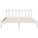 vidaXL fehér tömör fenyő extra hosszú ágykeret matrac nélkül 160x210cm