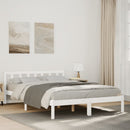 vidaXL fehér tömör fenyő extra hosszú ágykeret matrac nélkül 160x210cm