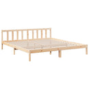 vidaXL tömör fenyőfa extra hosszú ágykeret matrac nélkül 180 x 210 cm