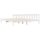 vidaXL fehér tömör fenyő extra hosszú ágykeret matrac nélkül 180x210cm