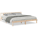vidaXL tömör fenyőfa extra hosszú ágykeret matrac nélkül 200 x 210 cm