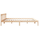 vidaXL tömör fenyőfa extra hosszú ágykeret matrac nélkül 200 x 210 cm