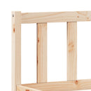 vidaXL tömör fenyőfa extra hosszú ágykeret matrac nélkül 200 x 210 cm