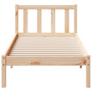 vidaXL tömör fenyőfa extra hosszú ágykeret matrac nélkül 80 x 220 cm