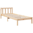vidaXL tömör fenyőfa extra hosszú ágykeret matrac nélkül 90 x 220 cm