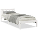 vidaXL fehér tömör fenyő extra hosszú ágykeret matrac nélkül 90x220 cm