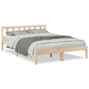 vidaXL tömör fenyőfa extra hosszú ágykeret matrac nélkül 140 x 220 cm