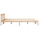vidaXL tömör fenyőfa extra hosszú ágykeret matrac nélkül 140 x 220 cm