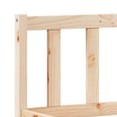 vidaXL tömör fenyőfa extra hosszú ágykeret matrac nélkül 140 x 220 cm