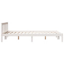 vidaXL fehér tömör fenyő extra hosszú ágykeret matrac nélkül 140x220cm
