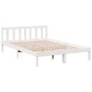 vidaXL fehér tömör fenyő extra hosszú ágykeret matrac nélkül 160x220cm