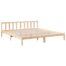 vidaXL tömör fenyőfa extra hosszú ágykeret matrac nélkül 180 x 220 cm