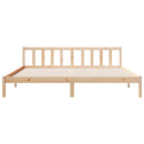 vidaXL tömör fenyőfa extra hosszú ágykeret matrac nélkül 180 x 220 cm