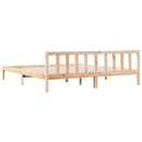 vidaXL tömör fenyőfa extra hosszú ágykeret matrac nélkül 180 x 220 cm