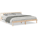 vidaXL tömör fenyőfa extra hosszú ágykeret matrac nélkül 200 x 220 cm