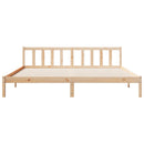 vidaXL tömör fenyőfa extra hosszú ágykeret matrac nélkül 200 x 220 cm