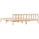 vidaXL tömör fenyőfa extra hosszú ágykeret matrac nélkül 200 x 220 cm