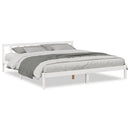 vidaXL fehér tömör fenyő extra hosszú ágykeret matrac nélkül 200x220cm