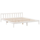 vidaXL fehér tömör fenyő extra hosszú ágykeret matrac nélkül 200x220cm