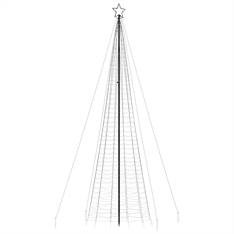 vidaXL meleg fehér LED karácsonyfa tüskékkel 1534 LED 500 cm