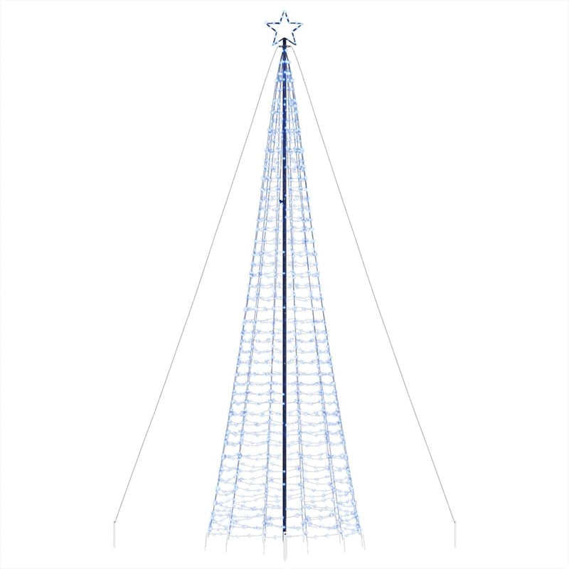 vidaXL kék LED karácsonyfa tüskékkel 1534 LED 500 cm