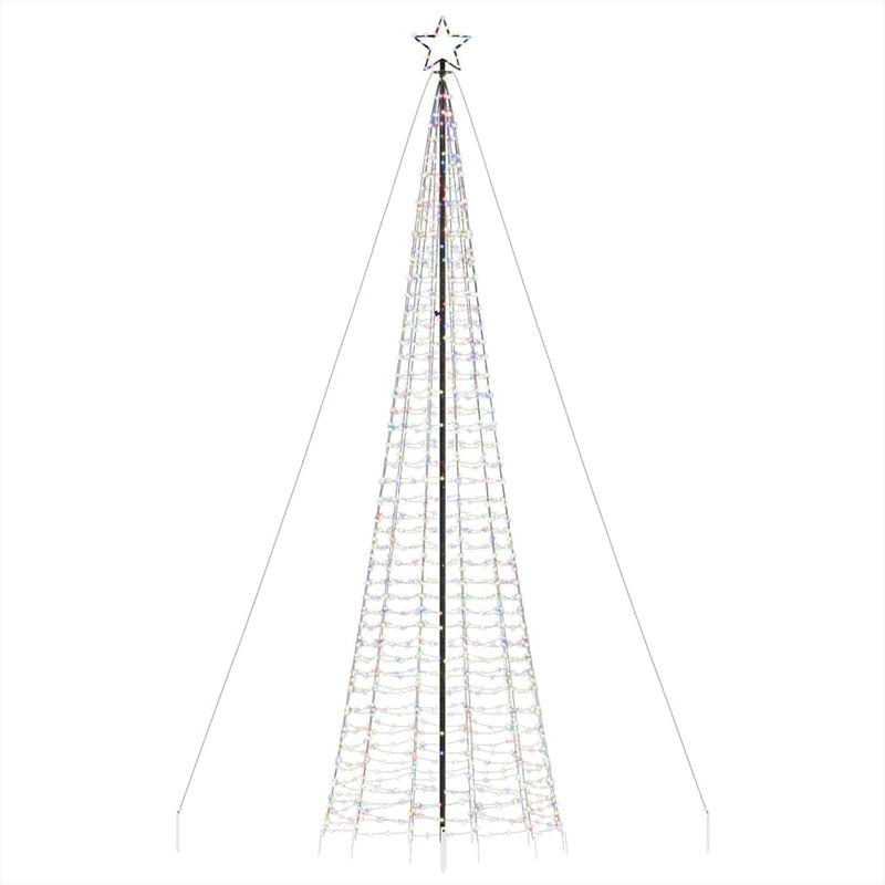 vidaXL színes LED karácsonyfa tüskékkel 1534 LED 500 cm